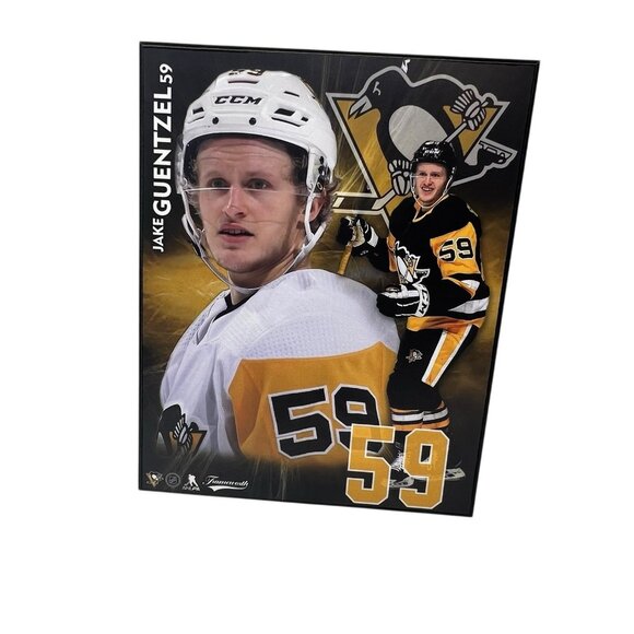 Pittsburgh Penguins Charity Bag 8x10 Wooden Photo Plaque Lot of 7 Crosby Malkin - Picture 6 of 8